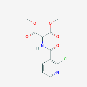 molecular formula C13H15ClN2O5 B1597863 Diethyl 2-([(2-chloro-3-pyridyl)carbonyl]amino)malonate CAS No. 219793-85-8