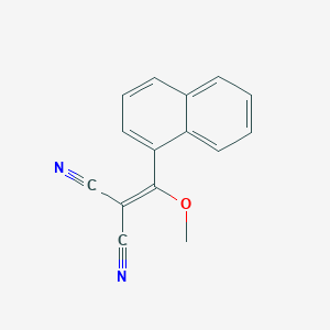molecular formula C15H10N2O B015979 2-[Methoxy(naphthalen-1-yl)methylidene]propanedinitrile CAS No. 221242-71-3