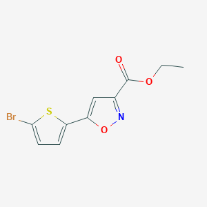 Ethyl 5-(5-bromo-2-thienyl)-3-isoxazolecarboxylate