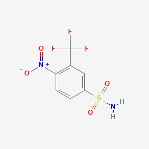 molecular formula C7H5F3N2O4S B1597910 4-Nitro-3-(trifluoromethyl)benzenesulfonamide CAS No. 21988-05-6