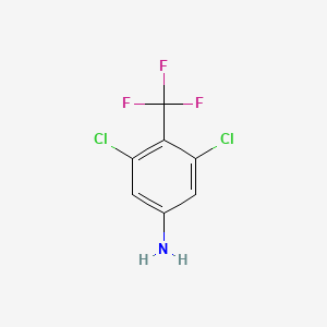 molecular formula C7H4Cl2F3N B1597912 3,5-Dichloro-4-(trifluoromethyl)aniline CAS No. 496052-55-2