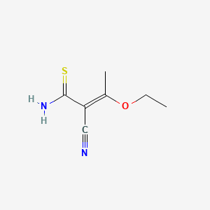 molecular formula C7H10N2OS B1597915 2-Butenethioamide, 2-cyano-3-ethoxy- CAS No. 89943-20-4
