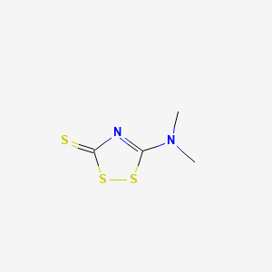 molecular formula C4H6N2S3 B1597917 5-(dimethylamino)-3H-1,2,4-dithiazole-3-thione CAS No. 29220-04-0