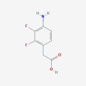 molecular formula C8H7F2NO2 B1597921 (4-Amino-2,3-difluorophenyl)acetic acid CAS No. 835912-66-8