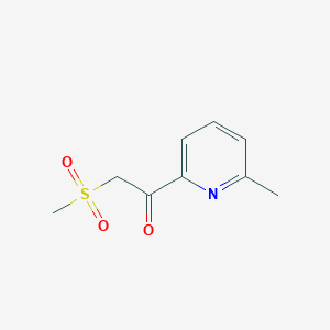 molecular formula C9H11NO3S B1597925 1-(6-Methylpyridin-2-yl)-2-methylsulfonylethanone CAS No. 386715-51-1