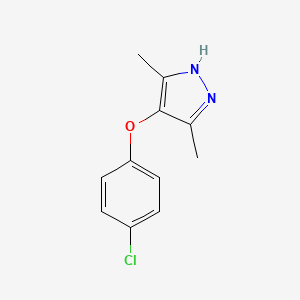 molecular formula C11H11ClN2O B1597927 4-(4-chlorophenoxy)-3,5-dimethyl-1H-pyrazole CAS No. 562817-22-5
