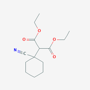 molecular formula C14H21NO4 B159793 Diethyl (1-cyanocyclohexyl)propanedioate CAS No. 128262-20-4