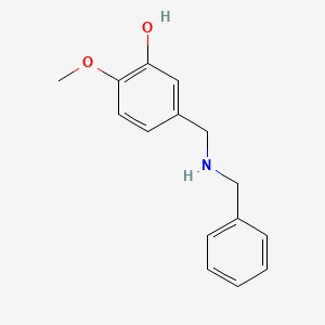 molecular formula C15H17NO2 B1597930 5-(Benzylaminomethyl)-2-methoxyphenol CAS No. 58451-94-8
