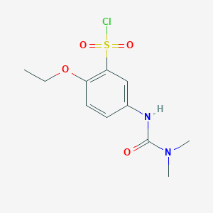 molecular formula C11H15ClN2O4S B1597944 5-(3,3-Dimethyl-ureido)-2-ethoxy-benzenesulfonyl chloride CAS No. 680618-14-8