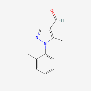 molecular formula C12H12N2O B1597948 5-methyl-1-(2-methylphenyl)-1H-pyrazole-4-carbaldehyde CAS No. 423768-40-5