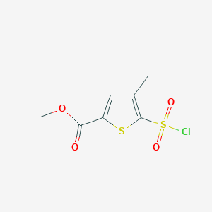 molecular formula C7H7ClO4S2 B1597950 Methyl 5-(Chlorosulfonyl)-4-methylthiophene-2-carboxylate CAS No. 423768-46-1