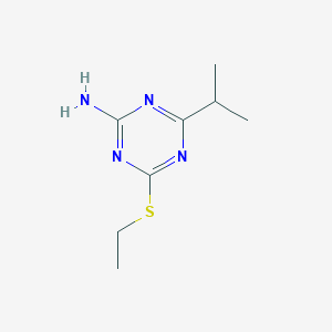 molecular formula C8H14N4S B1597952 4-(Ethylthio)-6-isopropyl-1,3,5-triazin-2-amine CAS No. 175204-60-1