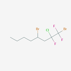 molecular formula C8H12Br2ClF3 B1597953 1,4-Dibromo-2-chloro-1,1,2-trifluorooctane CAS No. 30428-47-8