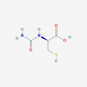 molecular formula C4H8N2O3S B159797 (2S)-2-(carbamoylamino)-3-sulfanylpropanoic acid CAS No. 126004-93-1