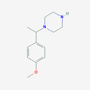 molecular formula C13H20N2O B1597975 1-[1-(4-Methoxyphenyl)ethyl]piperazine CAS No. 517856-55-2
