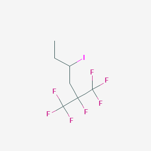 molecular formula C7H8F7I B1597977 1,1,1,2-Tetrafluoro-4-iodo-2-(trifluoromethyl)hexane CAS No. 261760-23-0