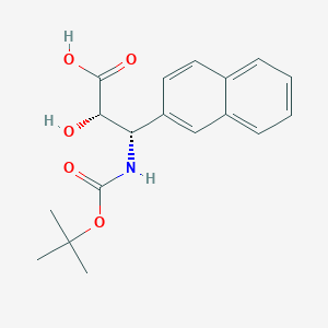 molecular formula C18H21NO5 B1597984 (2S,3S)-3-((tert-Butoxycarbonyl)amino)-2-hydroxy-3-(naphthalen-2-yl)propanoic acid CAS No. 959583-98-3