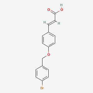 molecular formula C16H13BrO3 B1597987 3-{4-[(4-Bromobenzyl)oxy]phenyl}acrylic acid CAS No. 385383-36-8