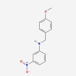 molecular formula C14H14N2O3 B1597990 N-(4-Methoxybenzyl)-3-nitroaniline CAS No. 305851-22-3