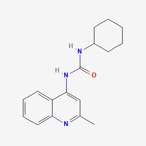 molecular formula C17H21N3O B1597997 1-Cyclohexyl-3-(2-methyl-4-quinolyl)urea CAS No. 71070-70-7