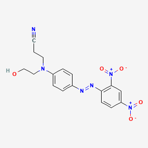 molecular formula C17H16N6O5 B1597999 3-[[4-[(2,4-Dinitrophenyl)azo]phenyl](2-hydroxyethyl)amino]propiononitrile CAS No. 81367-85-3