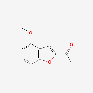 molecular formula C11H10O3 B1598004 乙酮，1-(4-甲氧基-2-苯并呋喃基)- CAS No. 59445-59-9