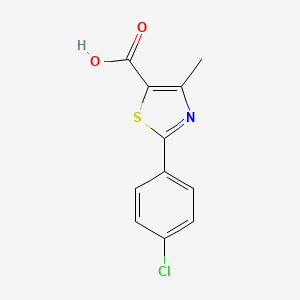 molecular formula C11H8ClNO2S B1598009 2-(4-chlorophenyl)-4-methyl-1,3-thiazole-5-carboxylic Acid CAS No. 54001-17-1