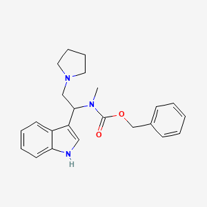 molecular formula C23H27N3O2 B1598012 1-Pyrrolidin-2-(N-Cbz-N-methyl)amino-2-(3'-indole)ethane CAS No. 886363-10-6