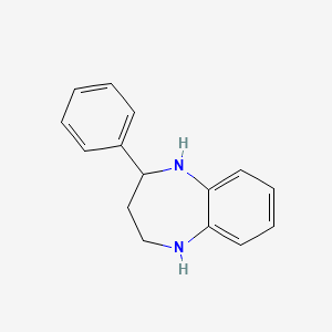 molecular formula C15H16N2 B1598014 2-Phenyl-2,3,4,5-tetrahydro-1H-1,5-benzodiazepine CAS No. 394655-11-9