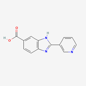 molecular formula C13H9N3O2 B1598015 2-pyridin-3-yl-3H-benzoimidazole-5-carboxylic Acid CAS No. 312496-16-5