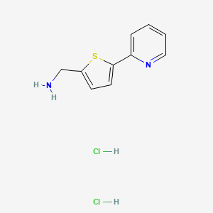 [5-(2-Pyridinyl)-2-thienyl]methylamine dihydrochloride