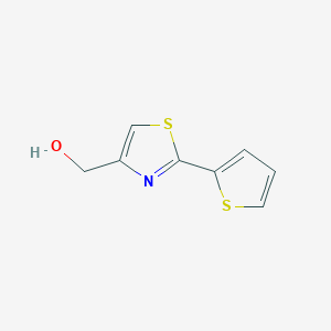 molecular formula C8H7NOS2 B1598025 [2-(2-Thienyl)-1,3-thiazol-4-YL]methanol CAS No. 54986-94-6