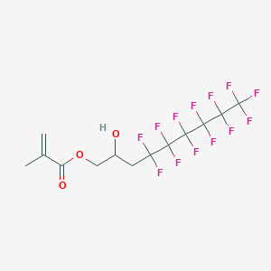 molecular formula C13H11F13O3 B1598026 4,4,5,5,6,6,7,7,8,8,9,9,9-十三氟-2-羟基壬基 2-甲基丙-2-烯酸酯 CAS No. 86994-47-0