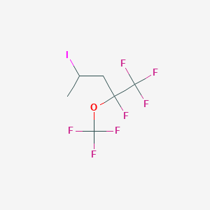 molecular formula C6H6F7IO B1598029 1,1,1,2-Tetrafluoro-4-iodo-2-(trifluoromethoxy)pentane CAS No. 243139-56-2