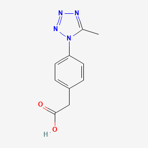 molecular formula C10H10N4O2 B1598033 [4-(5-Methyl-tetrazol-1-yl)-phenyl]-acetic acid CAS No. 799262-38-7