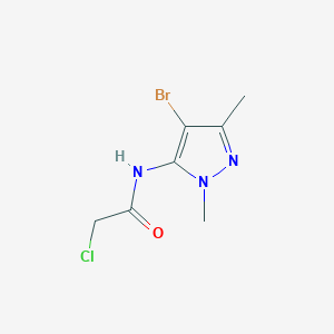 molecular formula C7H9BrClN3O B1598038 N1-(4-bromo-1,3-dimethyl-1H-5-pyrazolyl)-2-chloroacetamide CAS No. 649701-13-3