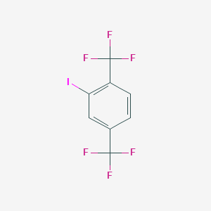 molecular formula C8H3F6I B1598040 2-Iodo-1,4-bis(trifluoromethyl)benzene CAS No. 328-92-7