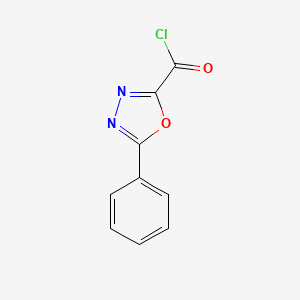 molecular formula C9H5ClN2O2 B1598043 5-Phenyl-1,3,4-oxadiazole-2-carbonyl chloride CAS No. 98591-60-7