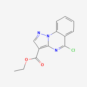 molecular formula C13H10ClN3O2 B1598045 Ethyl 5-chloropyrazolo[1,5-a]quinazoline-3-carboxylate CAS No. 174842-56-9