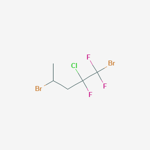 molecular formula C5H6Br2ClF3 B1598046 1,4-Dibromo-2-chloro-1,1,2-trifluoropentane CAS No. 380-57-4