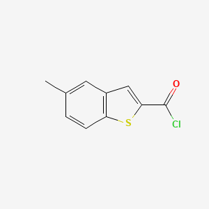 molecular formula C10H7ClOS B1598054 5-Methyl-1-benzothiophene-2-carbonyl chloride CAS No. 568577-85-5