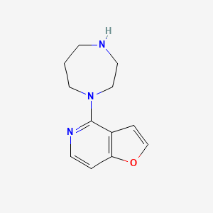 molecular formula C12H15N3O B1598056 4-(1,4-Diazepan-1-yl)furo[3,2-c]pyridine CAS No. 845885-87-2