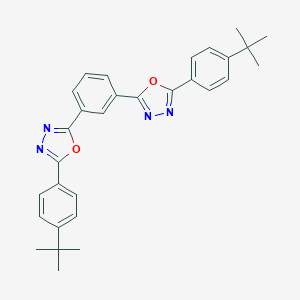 molecular formula C30H30N4O2 B159806 1,3-Bis(5-(4-(tert-butyl)phenyl)-1,3,4-oxadiazol-2-yl)benzene CAS No. 138372-67-5