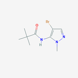 molecular formula C9H14BrN3O B1598060 N-(4-Bromo-1-methyl-1H-pyrazol-5-yl)pivalamide CAS No. 679394-11-7