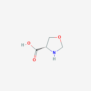molecular formula C4H7NO3 B1598074 (S)-oxazolidine-4-carboxylic acid CAS No. 45521-08-2