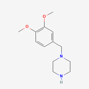 molecular formula C13H20N2O2 B1598082 1-(3,4-Dimethoxybenzyl)piperazine CAS No. 32231-07-5