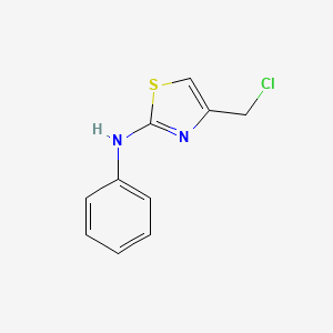 molecular formula C10H9ClN2S B1598084 (4-Chloromethyl-thiazol-2-yl)-phenyl-amine CAS No. 35199-21-4