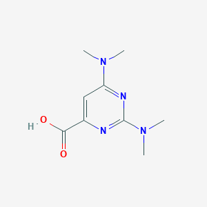 molecular formula C9H14N4O2 B1598095 2,4-双(二甲氨基)嘧啶-6-羧酸 CAS No. 386715-39-5