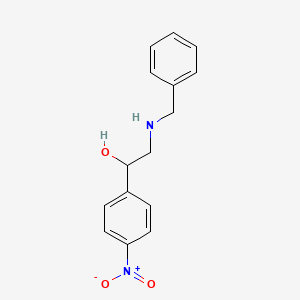 molecular formula C15H16N2O3 B1598096 2-(Benzylamino)-1-(4-nitrophenyl)ethan-1-OL CAS No. 91579-11-2