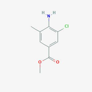 molecular formula C9H10ClNO2 B1598099 Methyl 4-amino-3-chloro-5-methylbenzoate CAS No. 202146-16-5